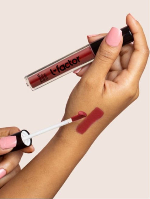 L FACTOR MATTE LIQUID LIPSTICK (POPPY'S KISS)